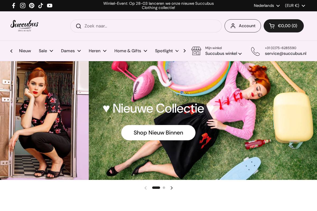 Succubusnl homepage screenshot