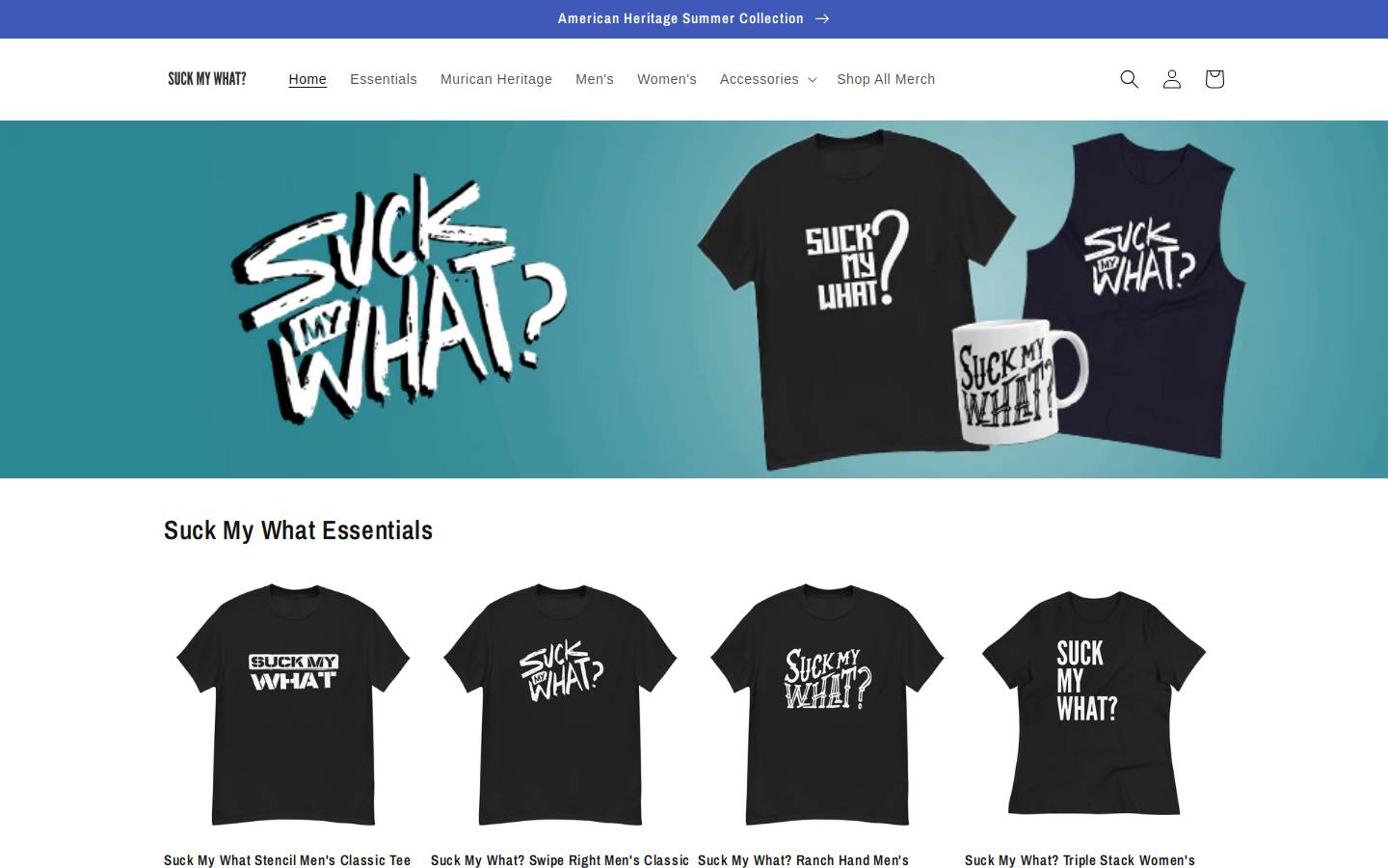suckmywhat.com homepage screenshot