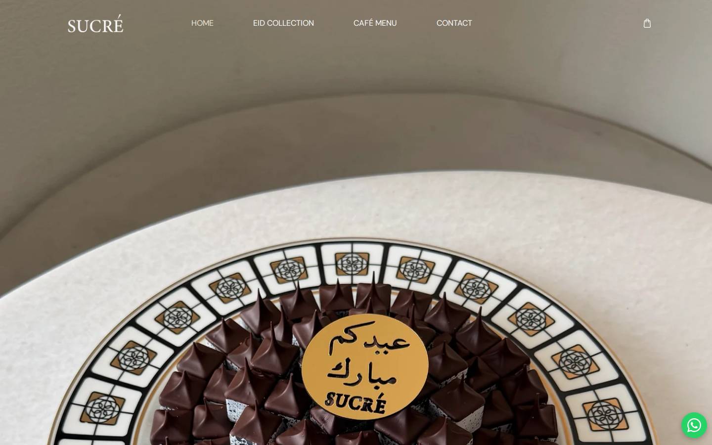sucrechocolateboutique.com homepage screenshot