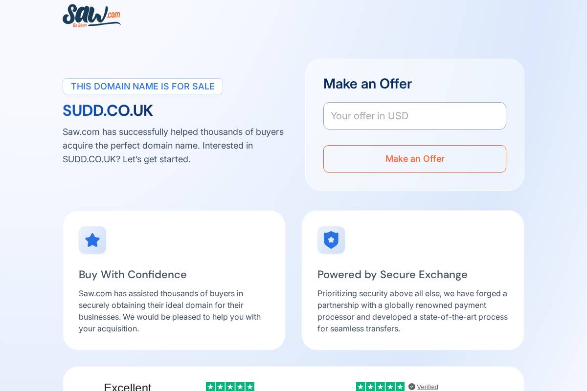 sudd.co.uk homepage screenshot