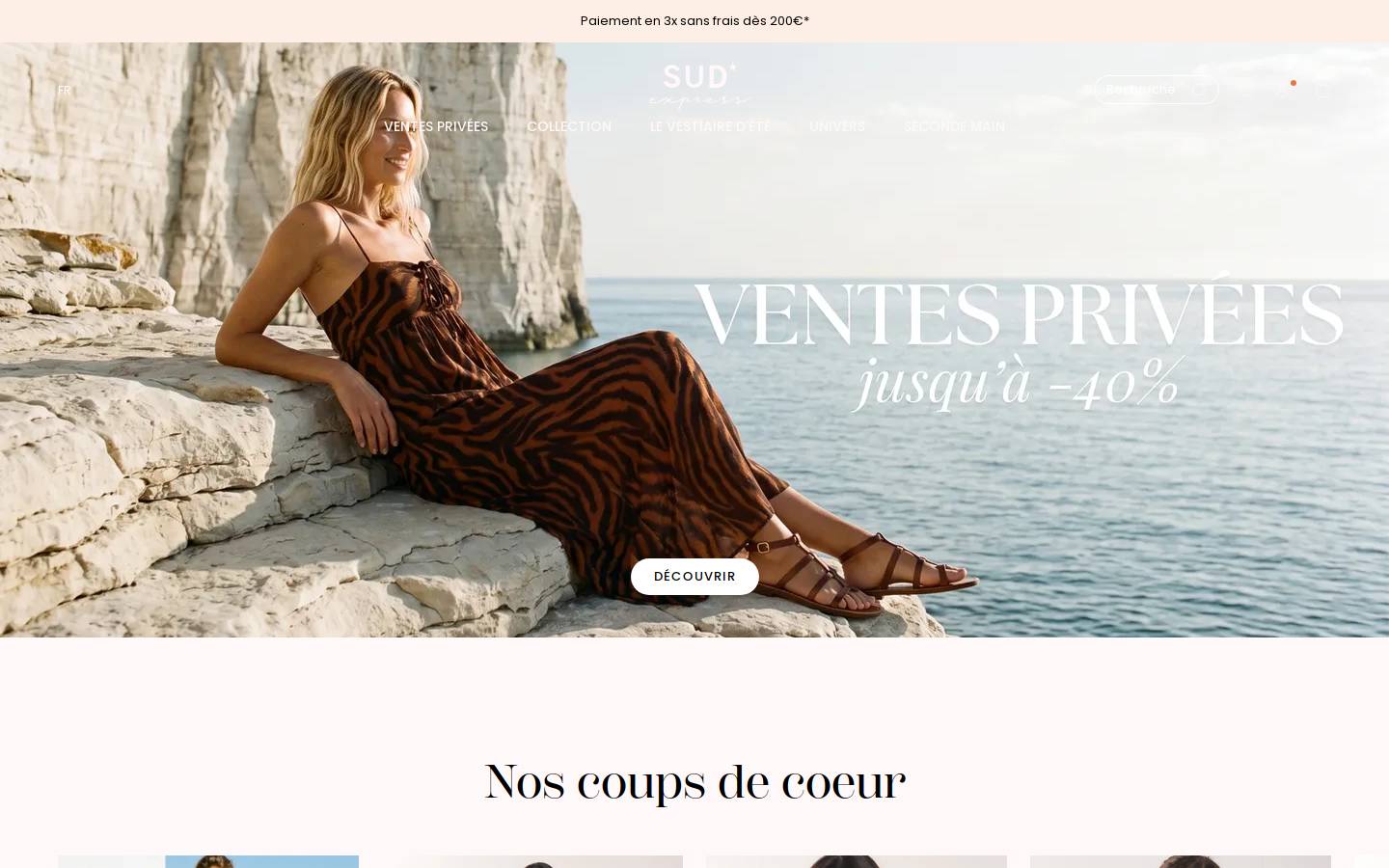 sudexpress.fr homepage screenshot
