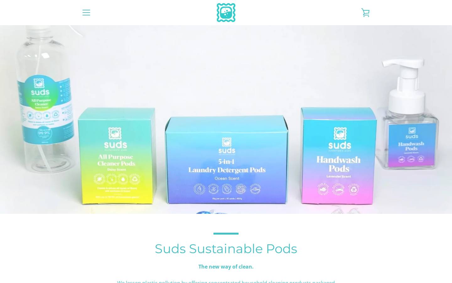 sudssustainablepods.com homepage screenshot