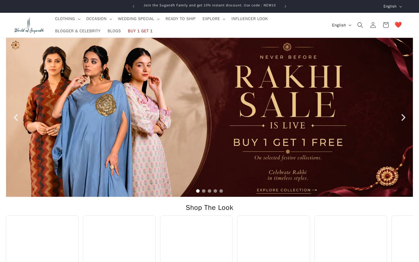 sugandh.co homepage screenshot