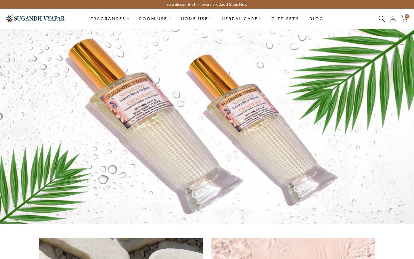sugandhkart.com homepage screenshot