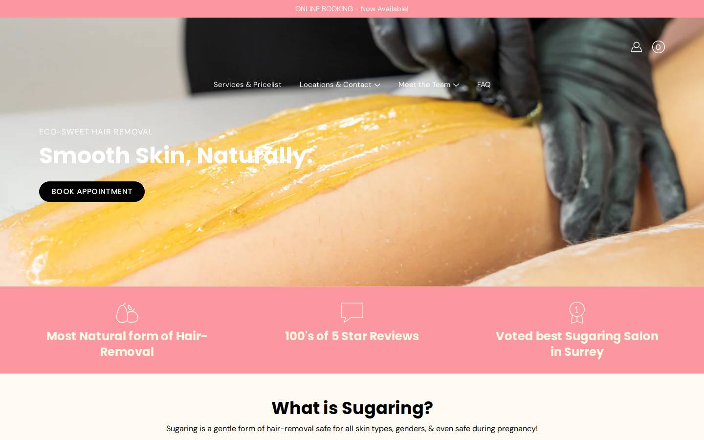 sugard.ca homepage screenshot