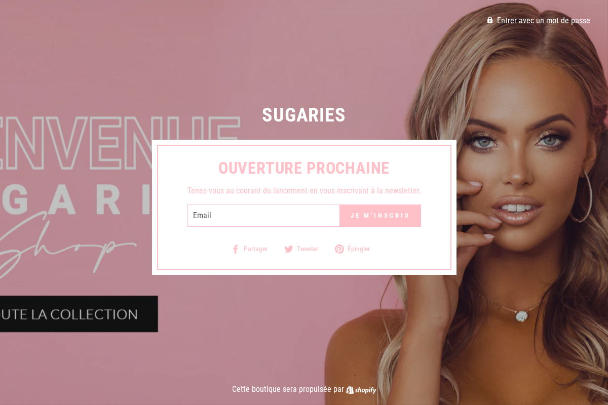 sugaries.fr homepage screenshot