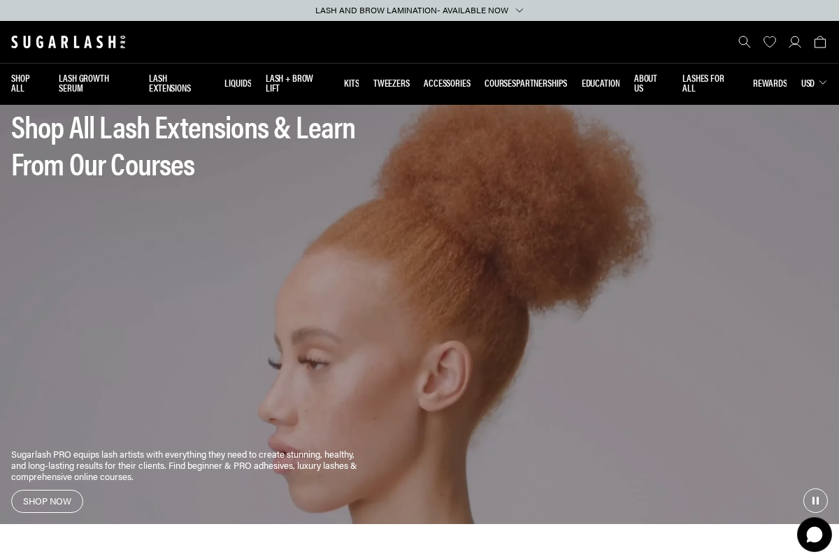 sugarlashpro.com homepage screenshot