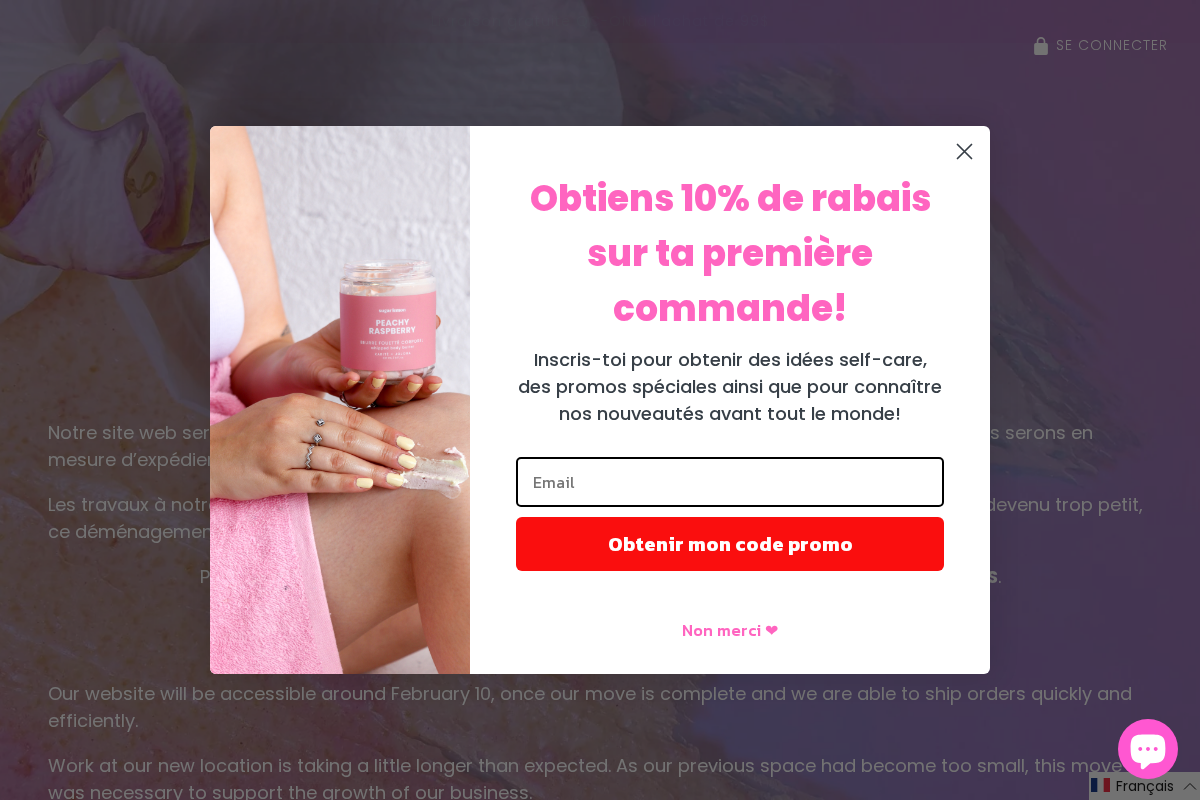 sugarlemon.ca homepage screenshot