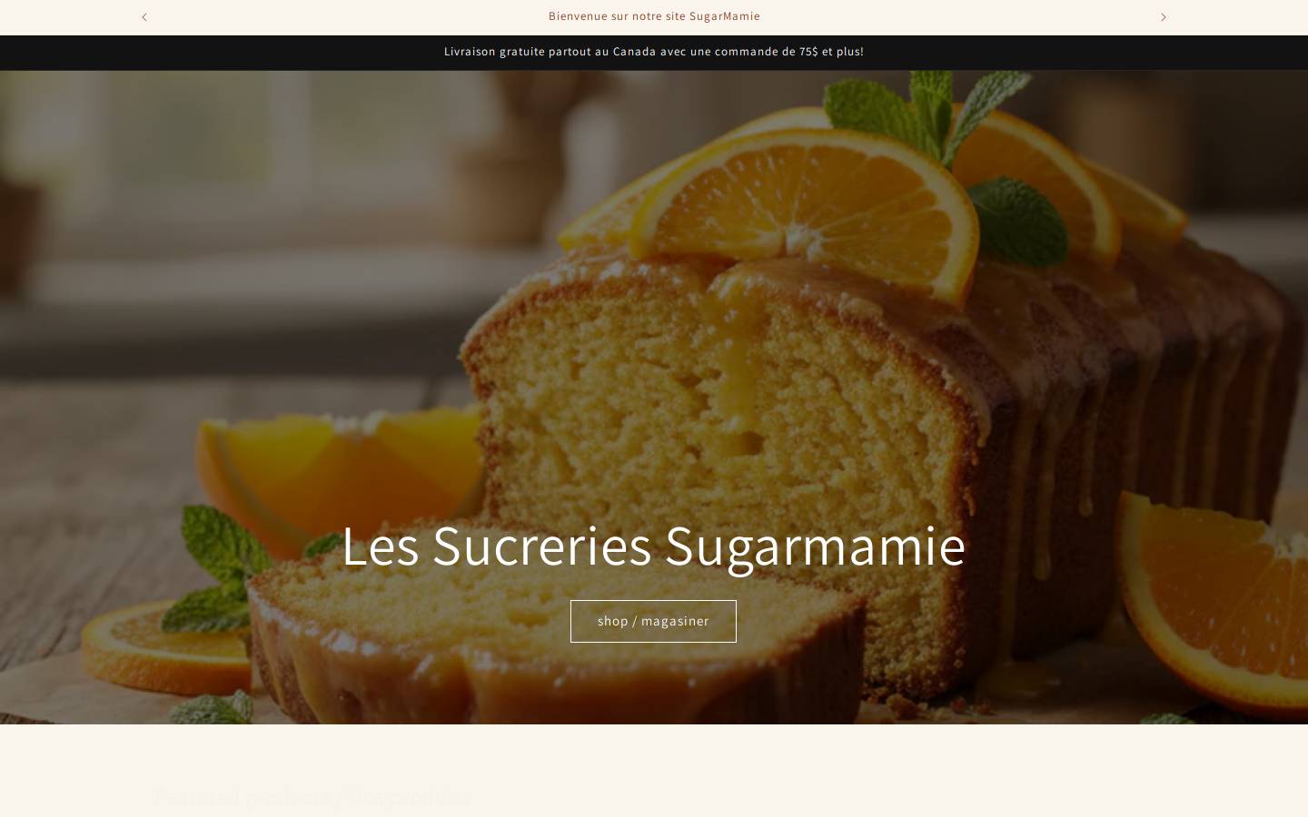 sugarmamie.com homepage screenshot