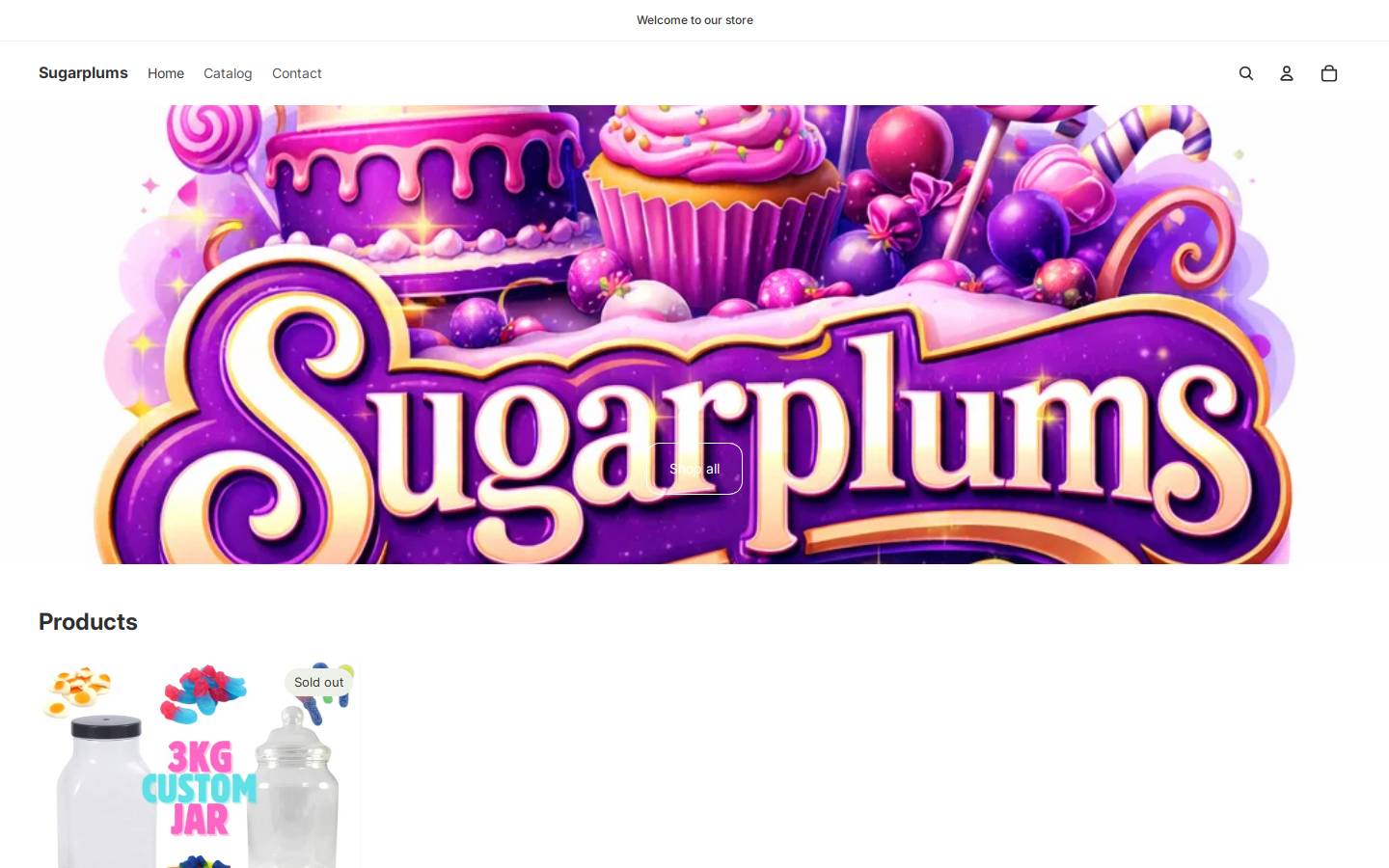 sugarplums.co.uk homepage screenshot