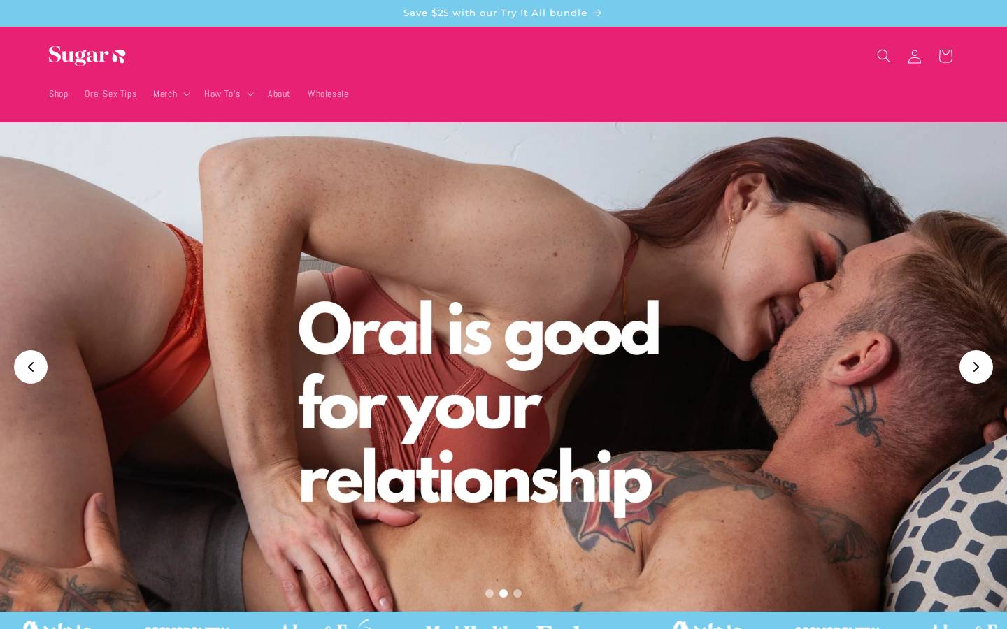 sugarsplash.com homepage screenshot