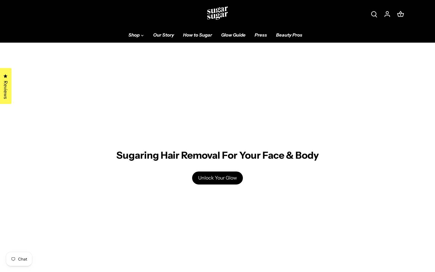 sugarsugarwax.com homepage screenshot
