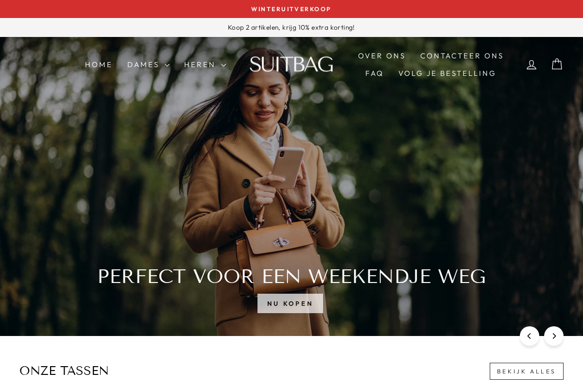 Suitbag homepage screenshot