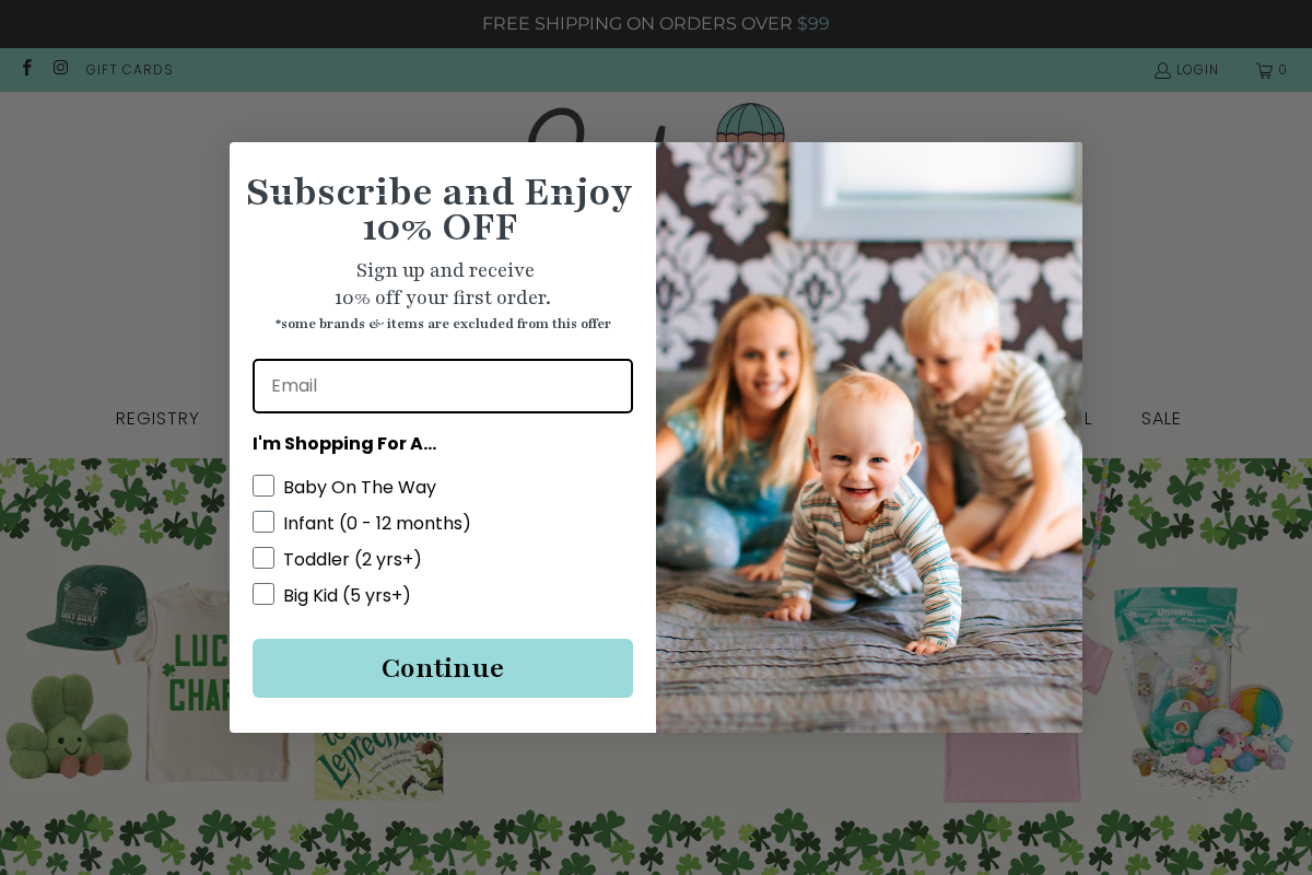 Suite Child homepage screenshot