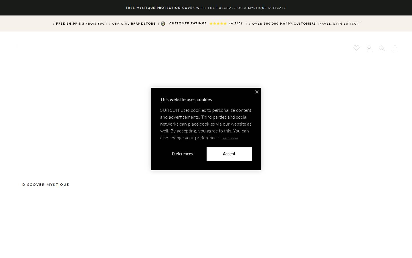 SUITSUIT homepage screenshot