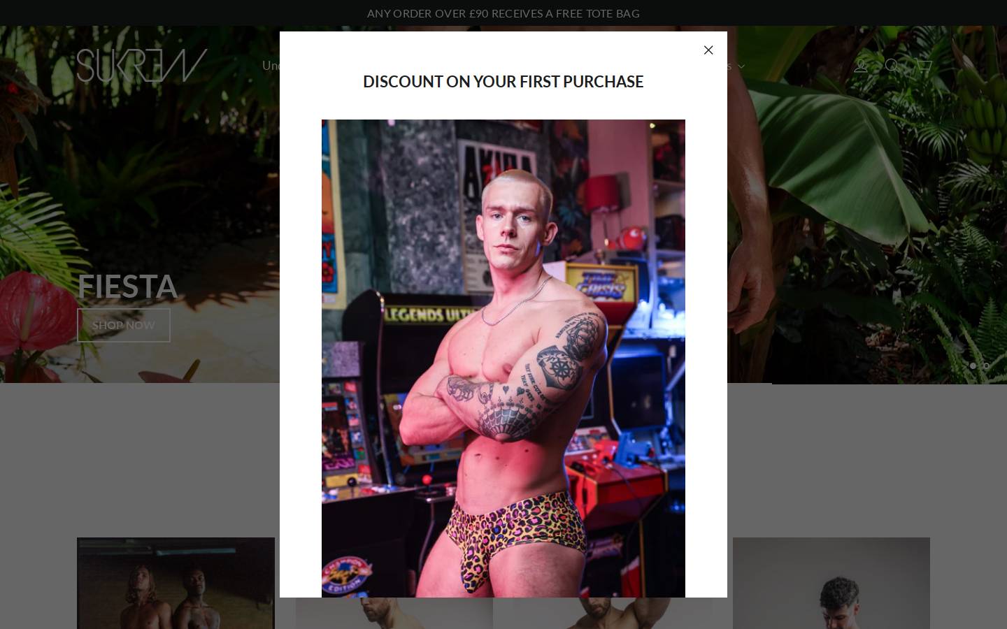Sukrew homepage screenshot