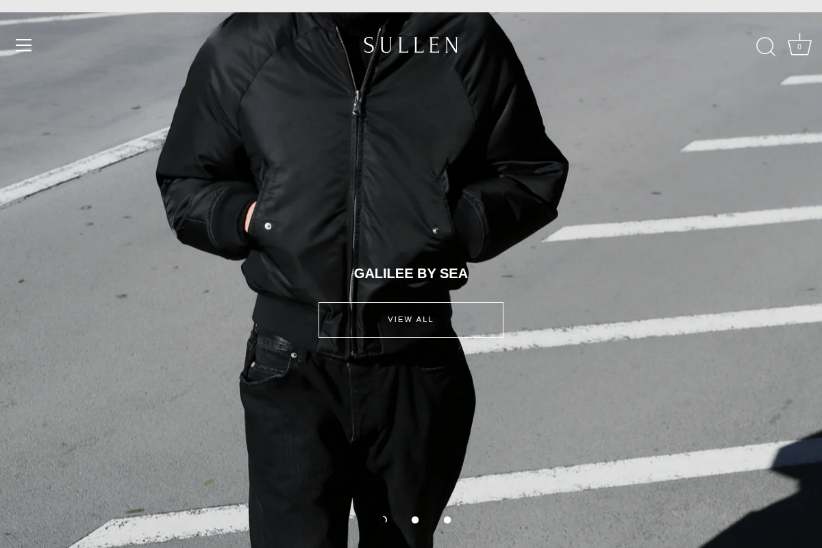 SULLEN TOKYO homepage screenshot