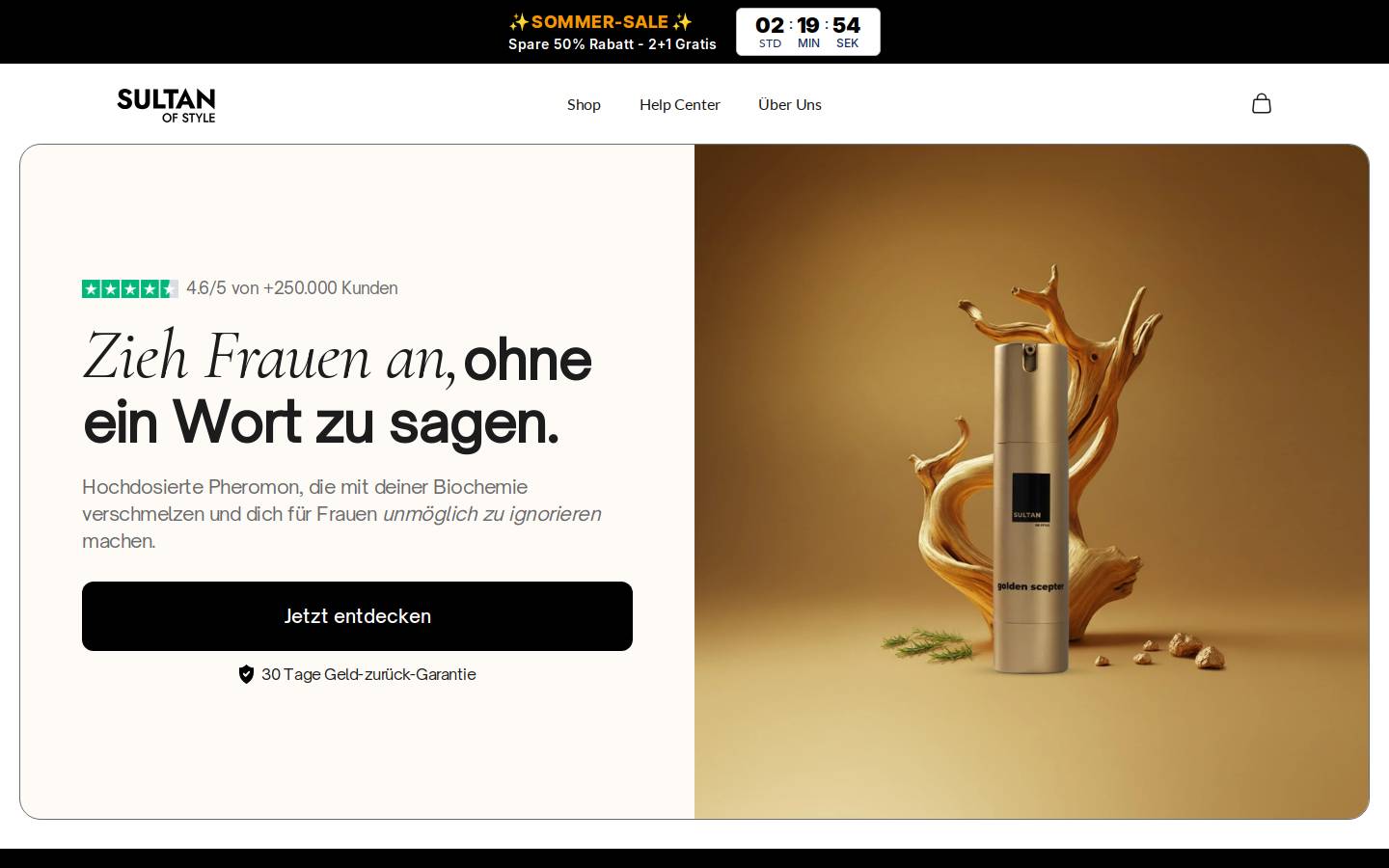 Sultanofstyle homepage screenshot
