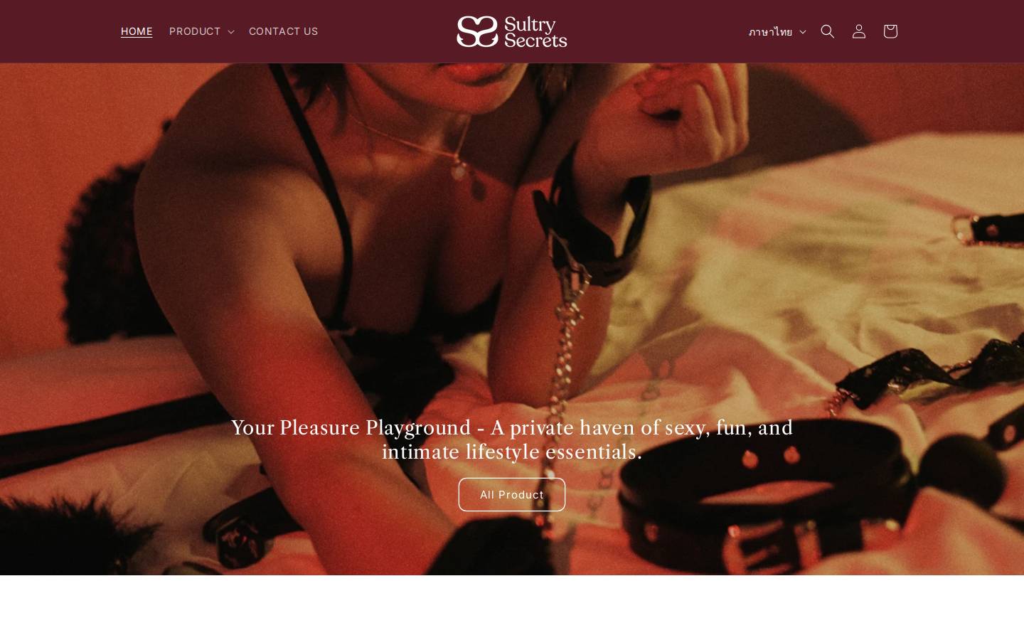 sultrysecretsth.com homepage screenshot