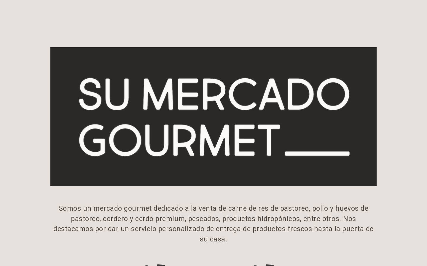 sumercadogourmet.com homepage screenshot