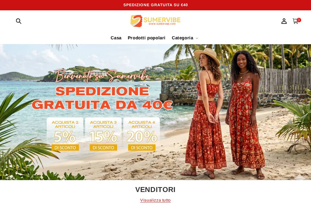 Sumervibe homepage screenshot