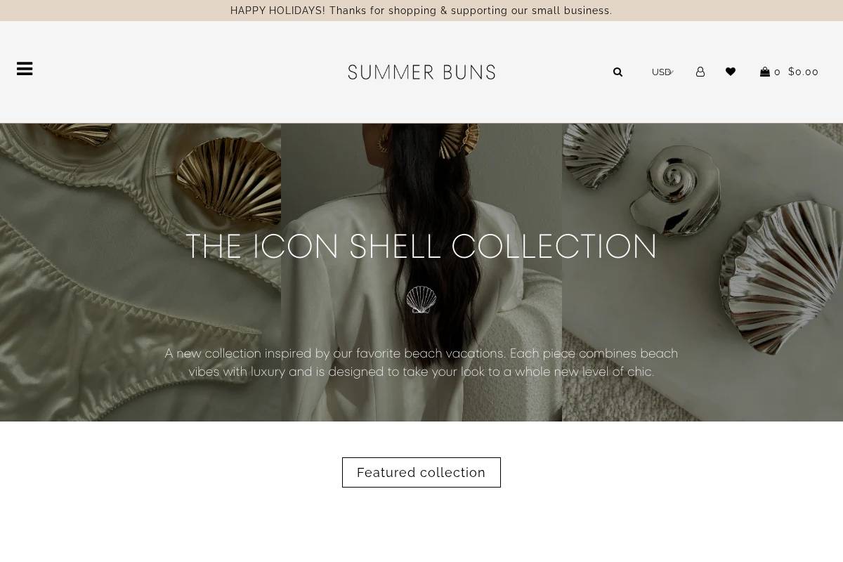 summerbuns.com homepage screenshot