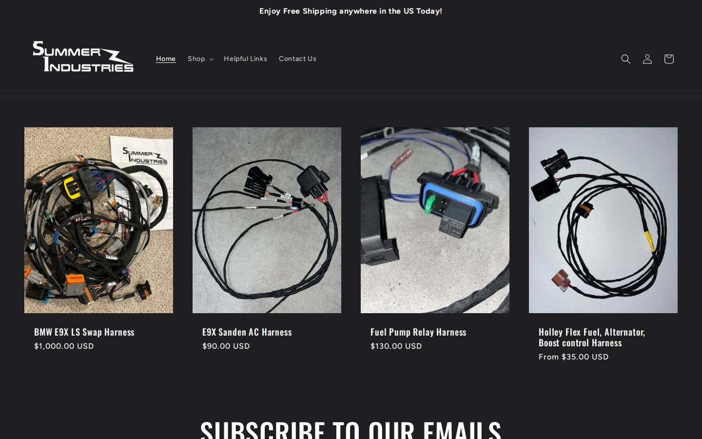 summerindracing.com homepage screenshot