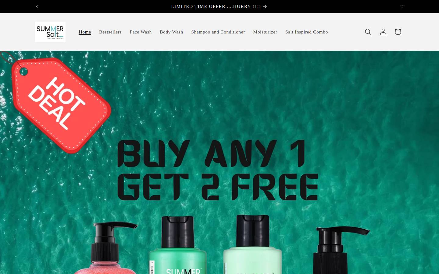 Summersalt homepage screenshot