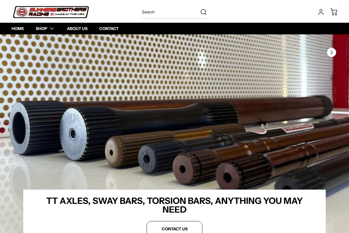 Summers Brothers Racing homepage screenshot