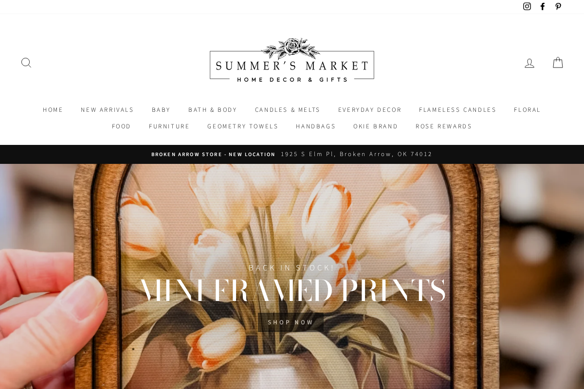 summersmarketba.com homepage screenshot