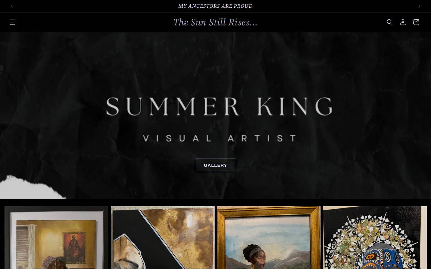summertheartist.com homepage screenshot