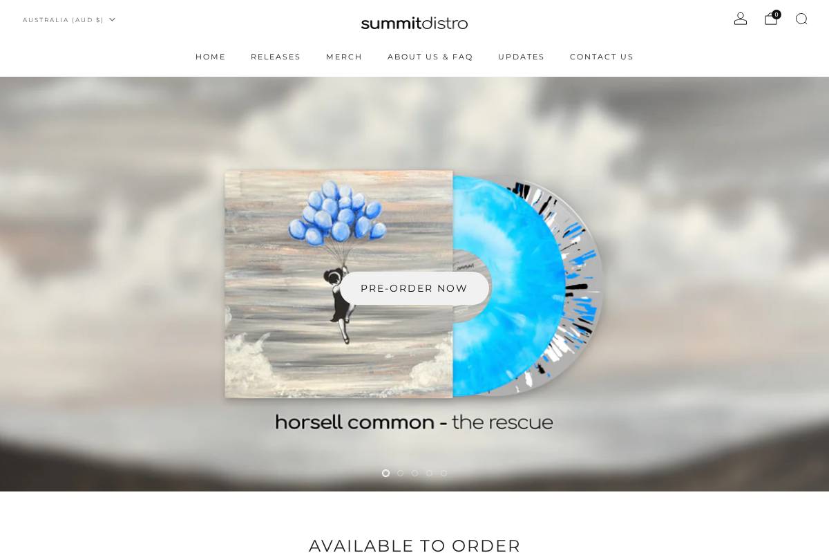 summitdistro.com homepage screenshot