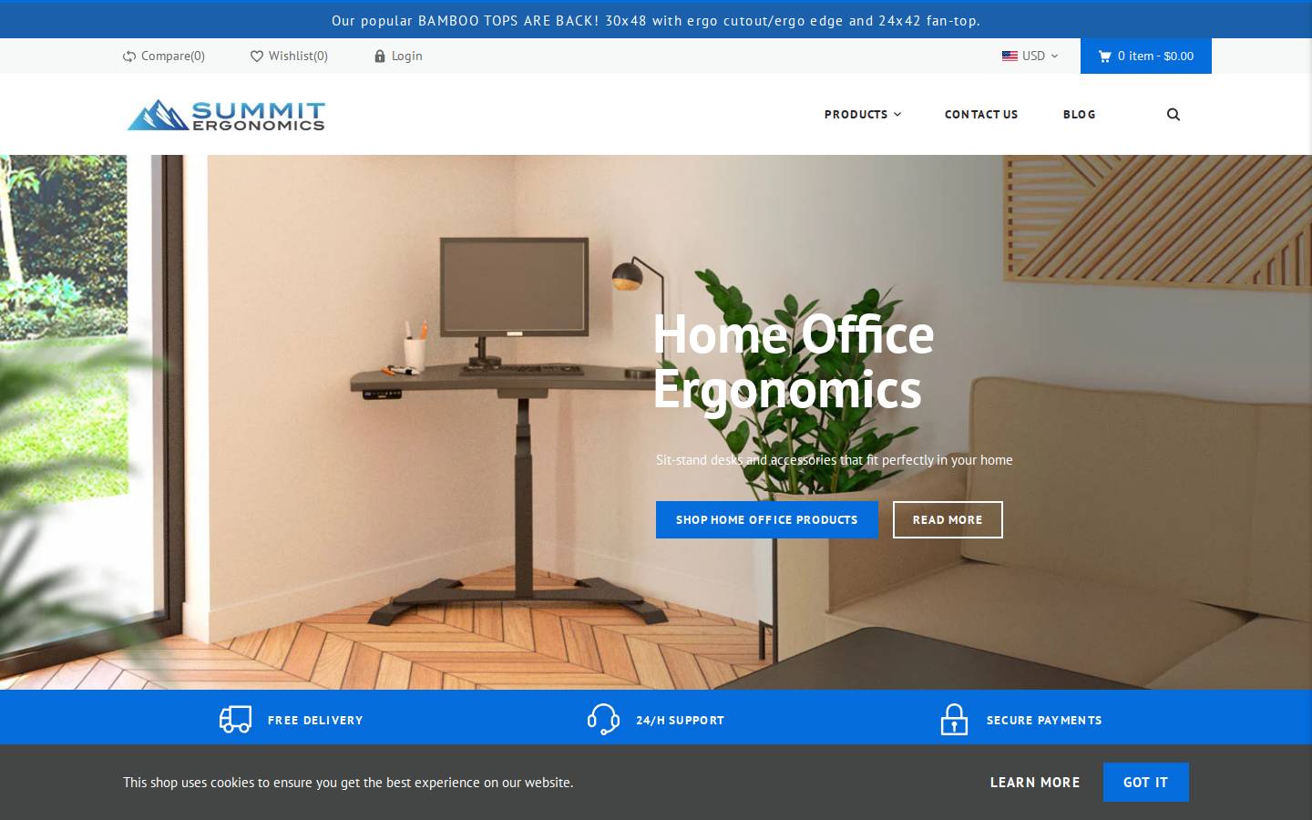 summitergo.com homepage screenshot