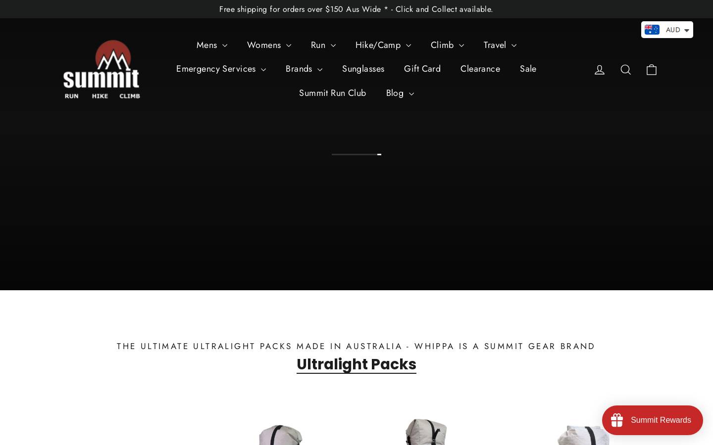 Summit Gear homepage screenshot