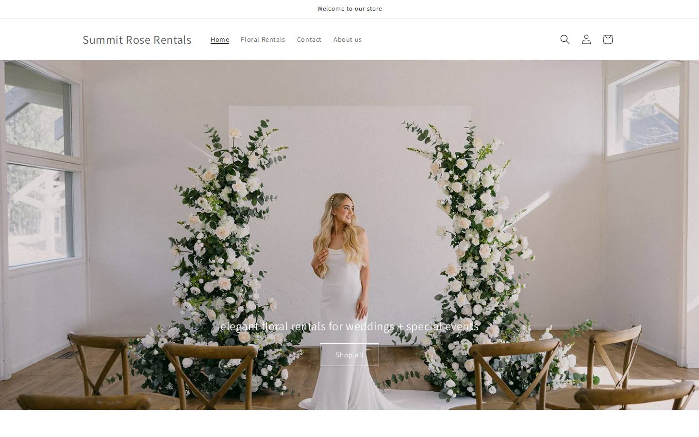 summitroserentals.com homepage screenshot