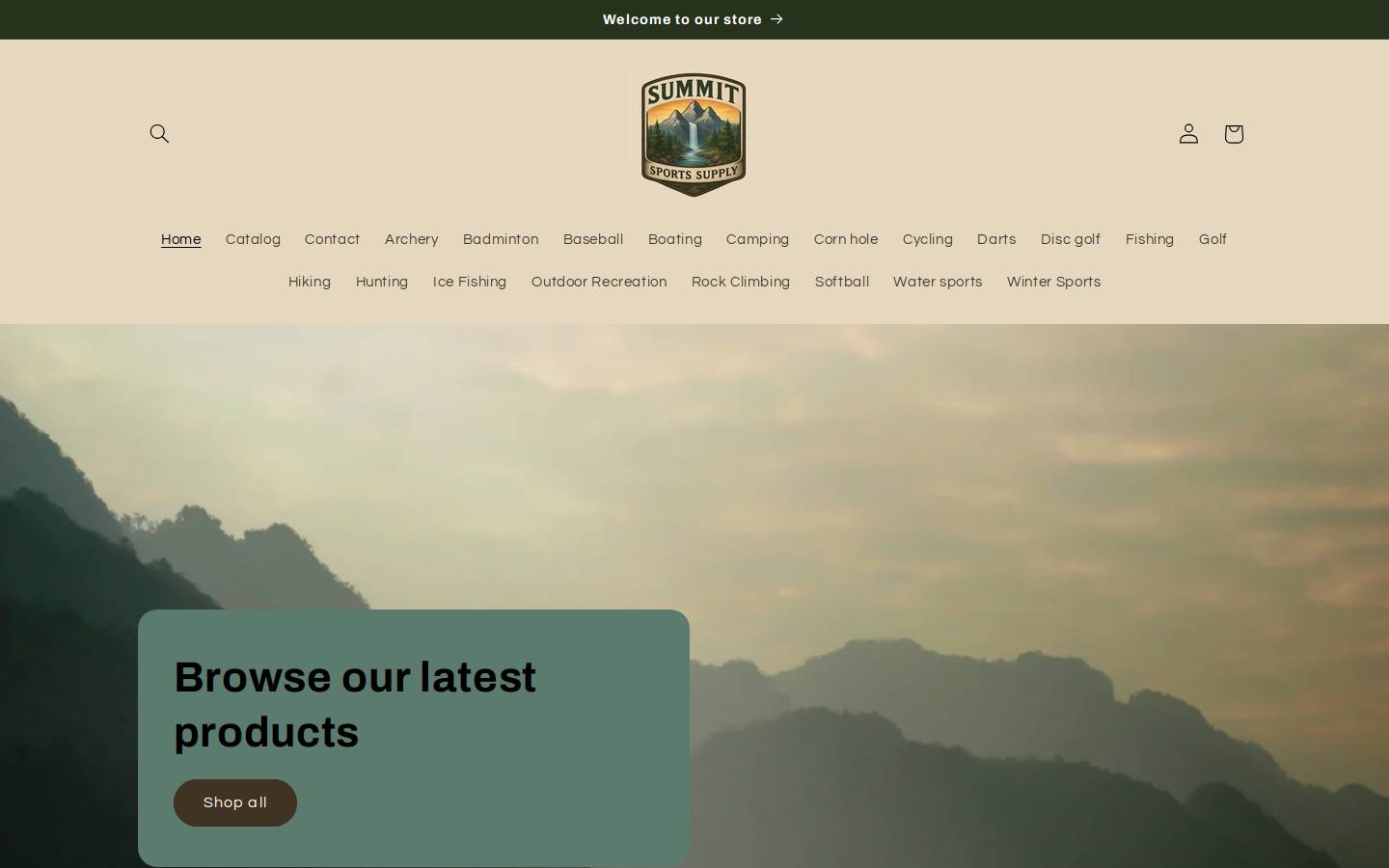 summitsportssupply.com homepage screenshot