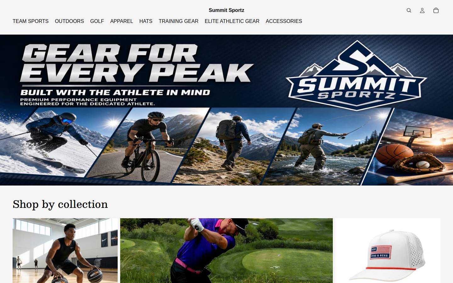 summitsportz.com homepage screenshot