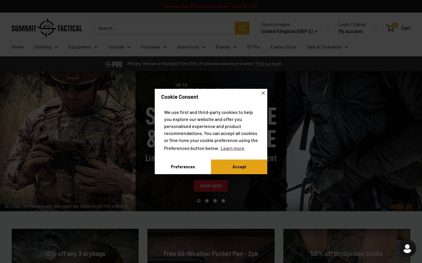 Summittactical homepage screenshot