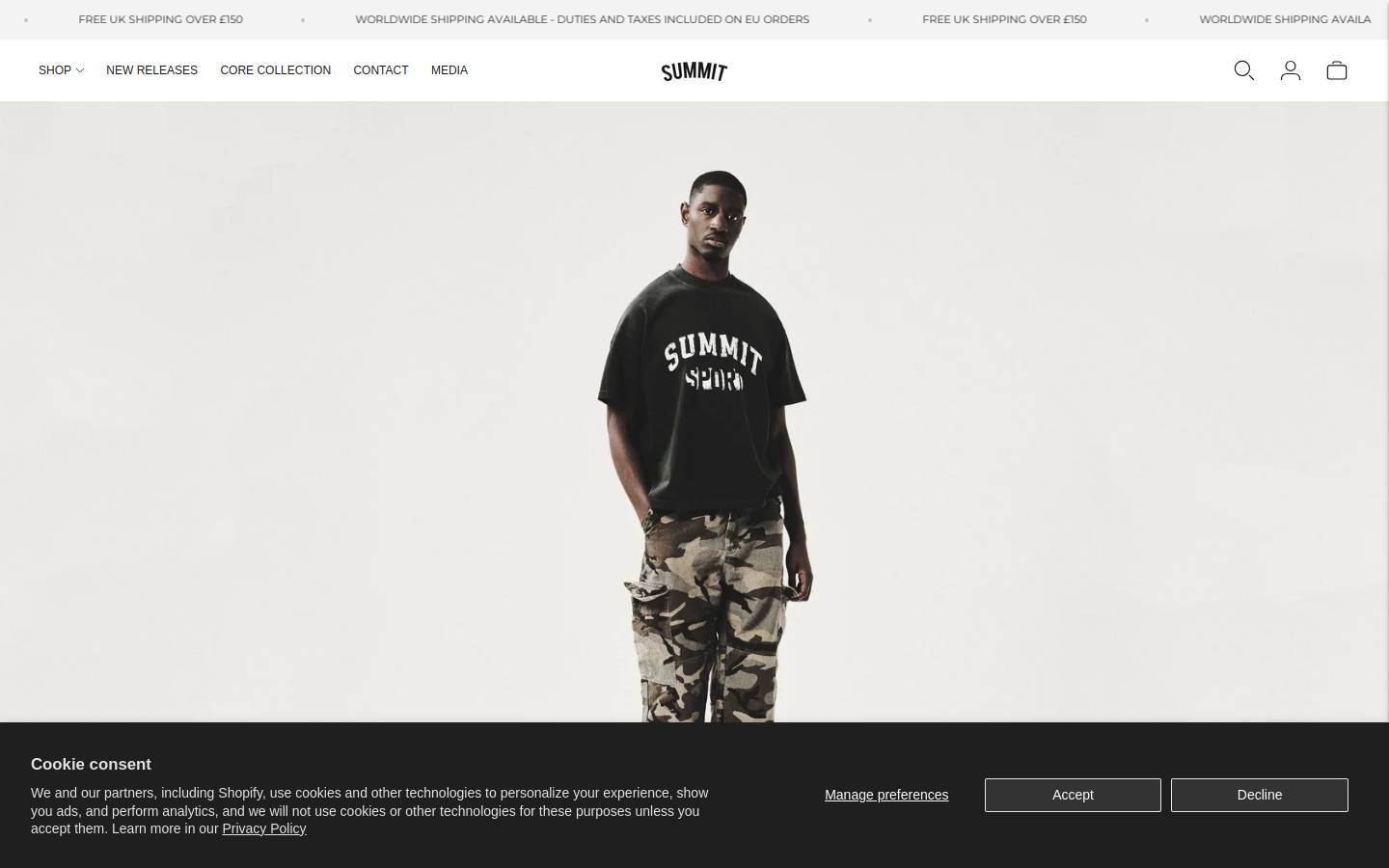 SUMMIT  homepage screenshot
