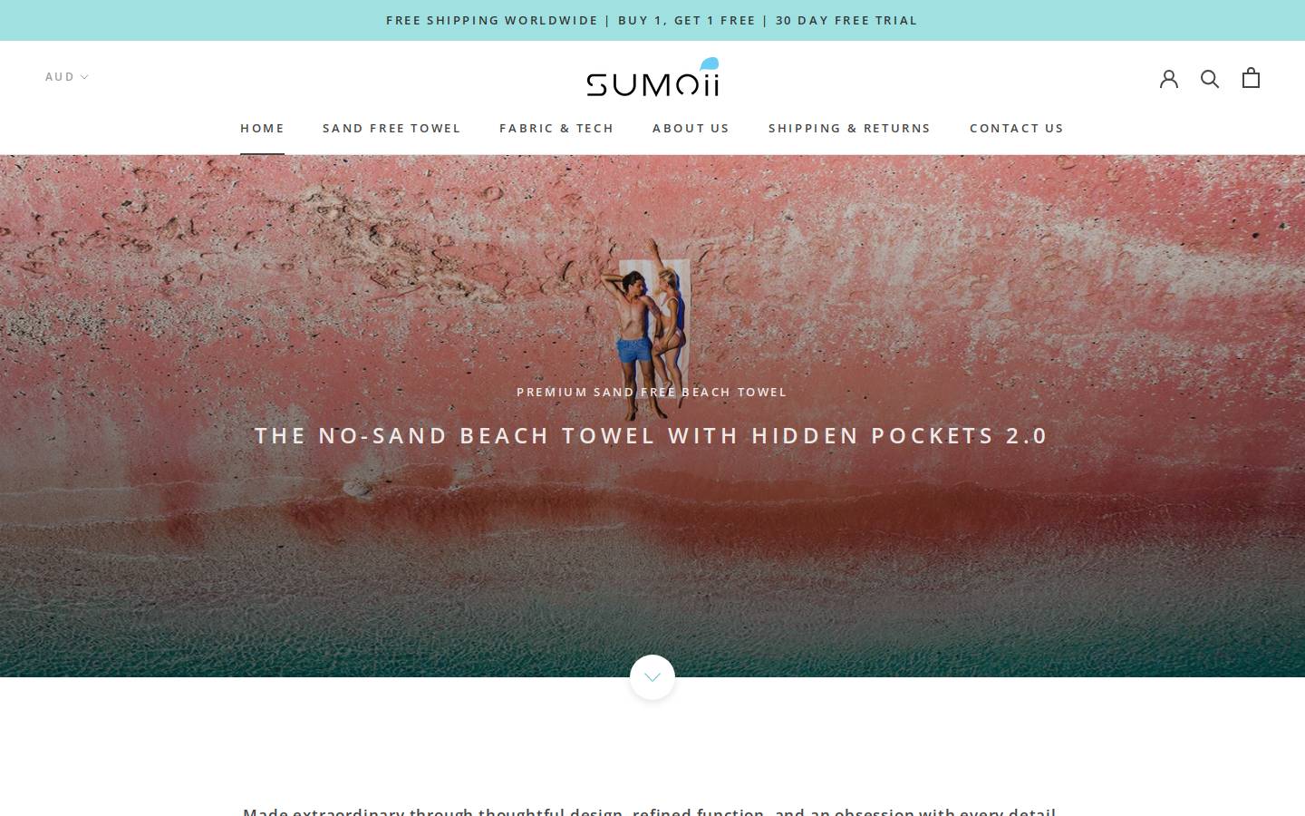 sumoii.com.au homepage screenshot