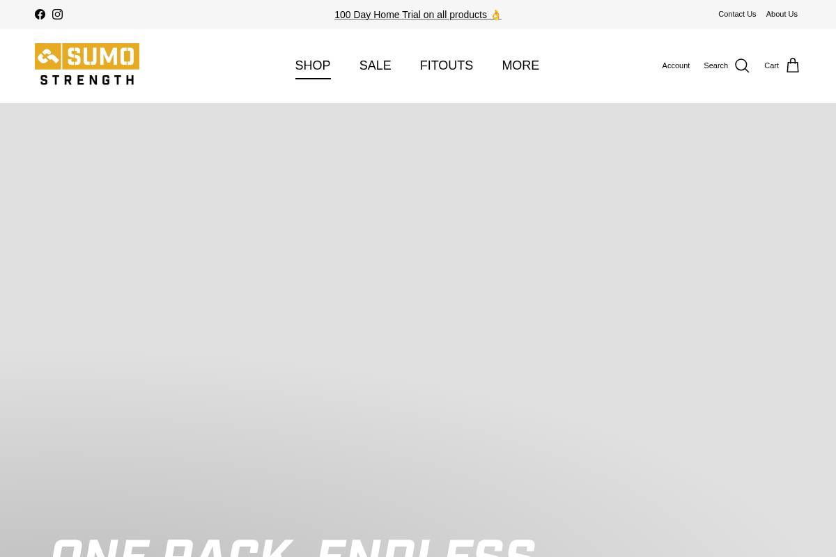 sumostrength.com.au homepage screenshot