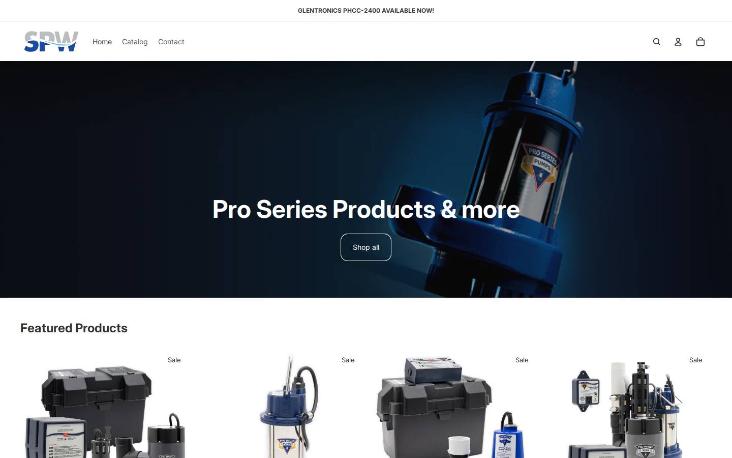 sumppumpworld.com homepage screenshot