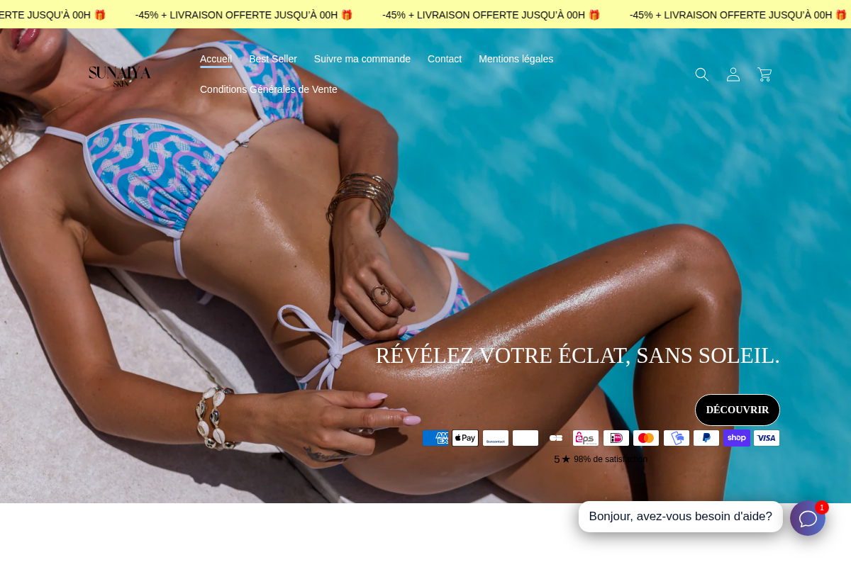 sunaiya.com homepage screenshot