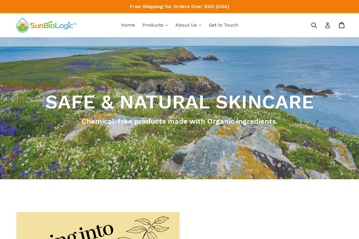 sunbiologic.com homepage screenshot