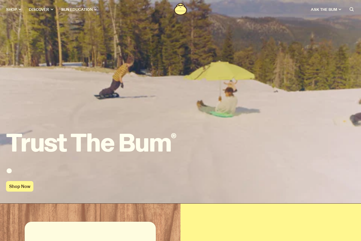 sunbum-ca.com homepage screenshot