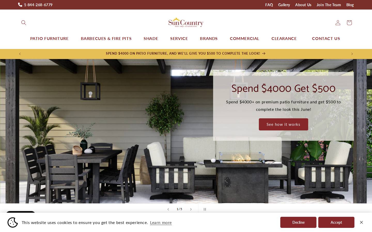 suncountryleisure.com homepage screenshot