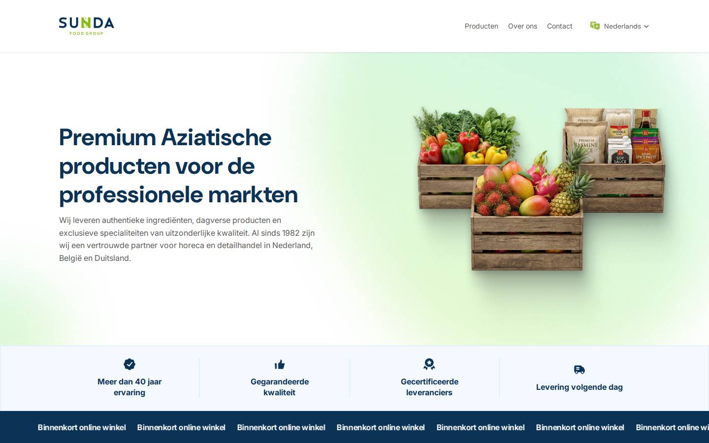 sunda.nl homepage screenshot