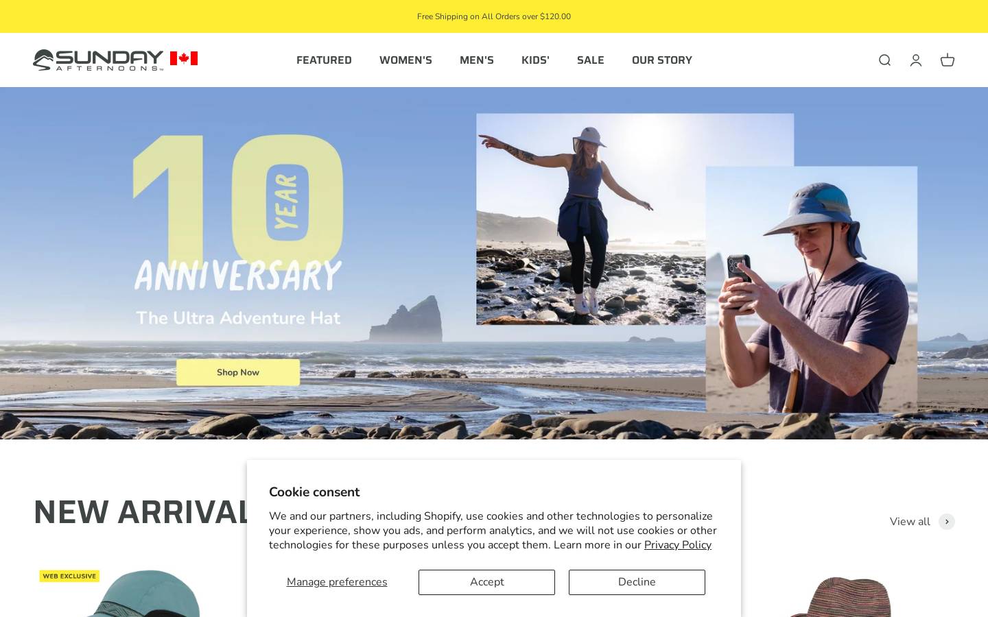 Sunday Afternoons homepage screenshot