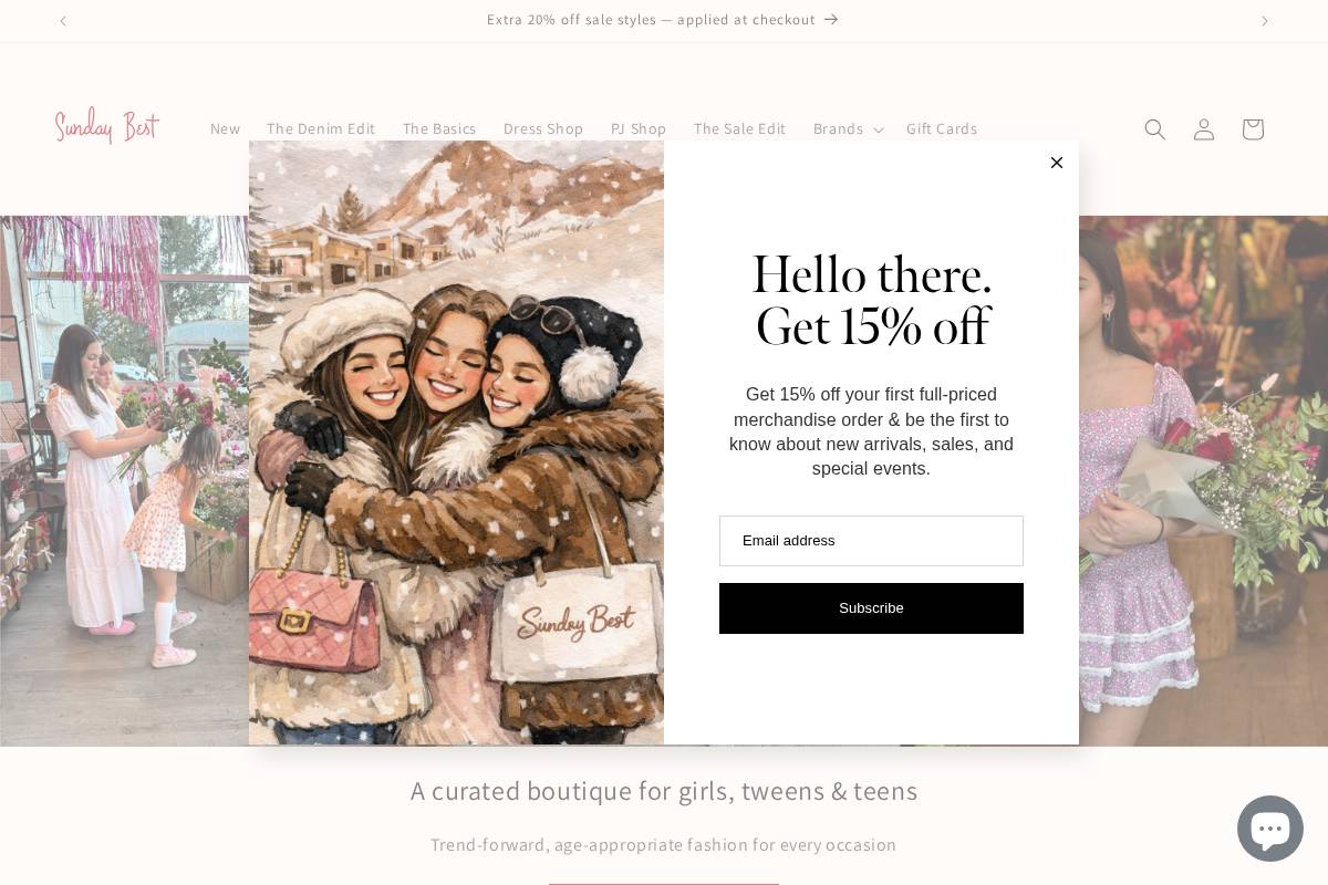 sundaybestkids.com homepage screenshot