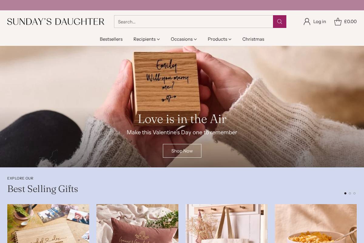 sundaysdaughter.com homepage screenshot